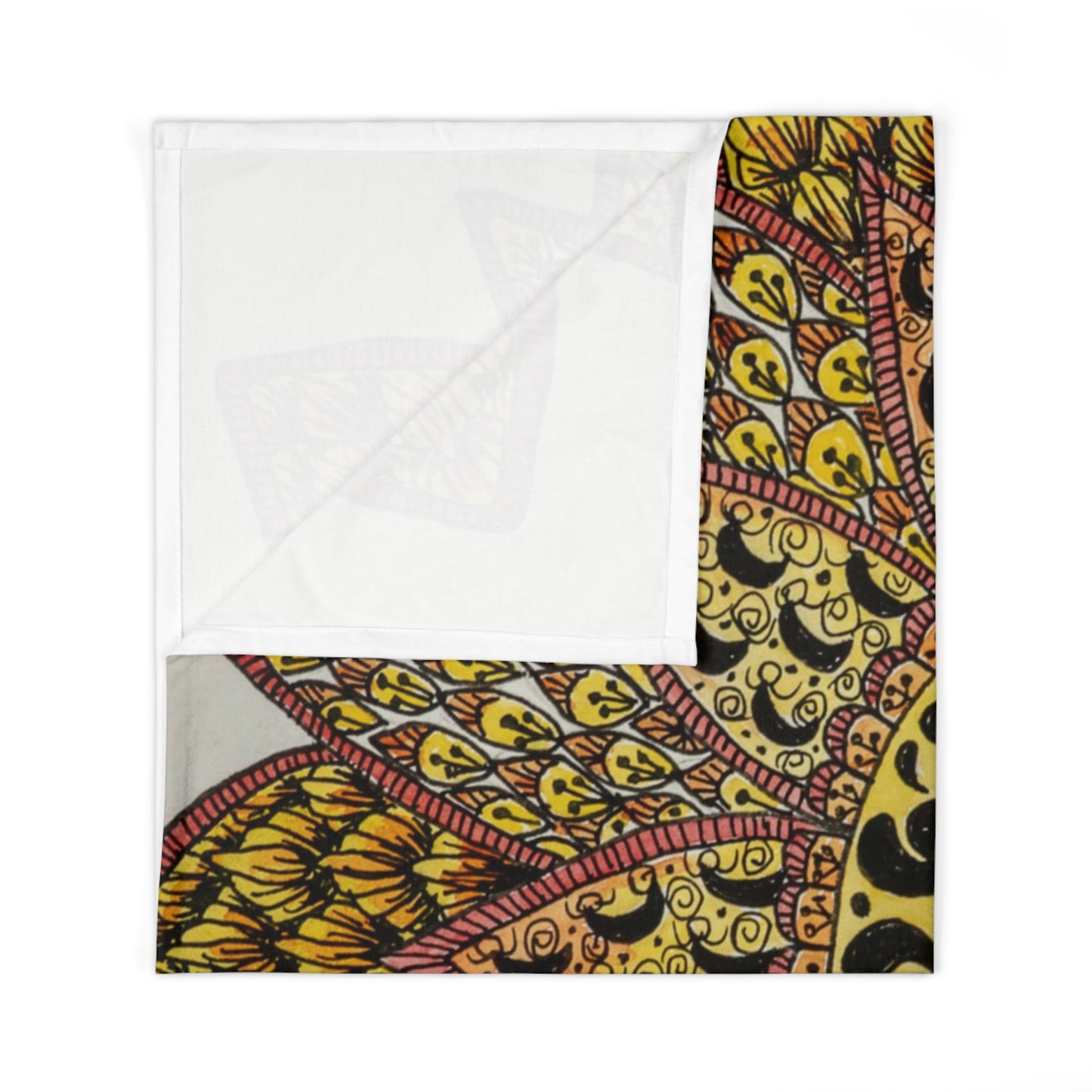 Bright Zentangle Sun -Baby Swaddle Blanket