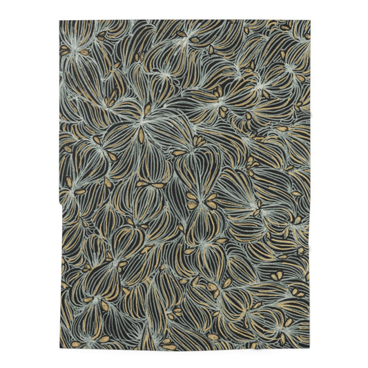 Golden Zentangle -Baby Swaddle Blanket
