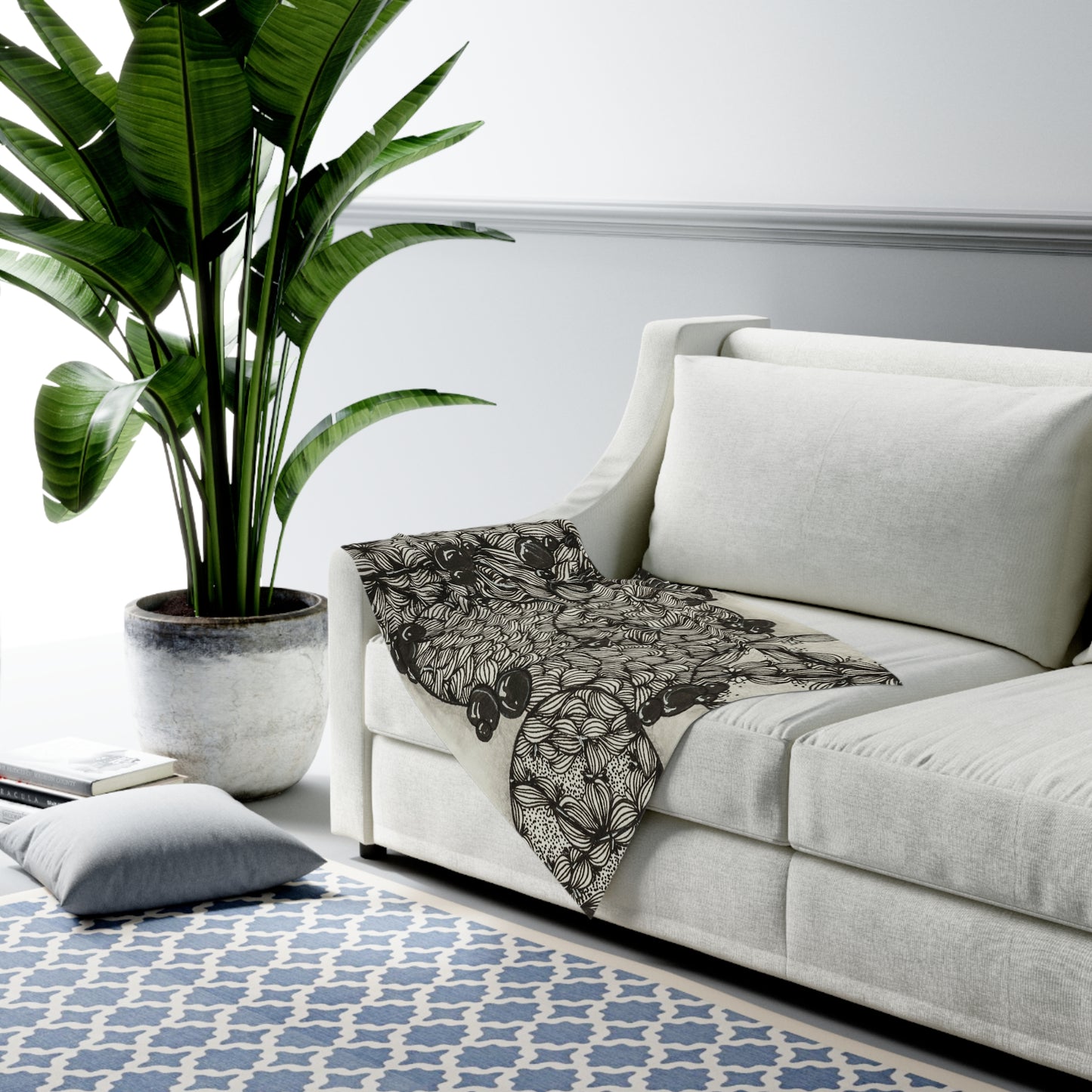Zentangle Dreamscape -Baby Swaddle Blanket
