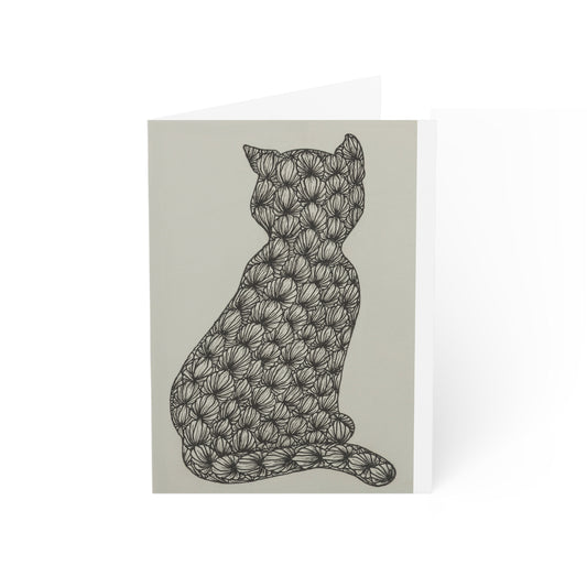 Zentangle Kitty -Greeting Cards (1, 10, 30, and 50pcs)