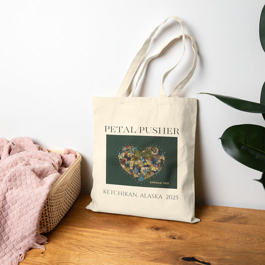 Wrapped with a Bow AK -Neutral Canvas Tote Bag