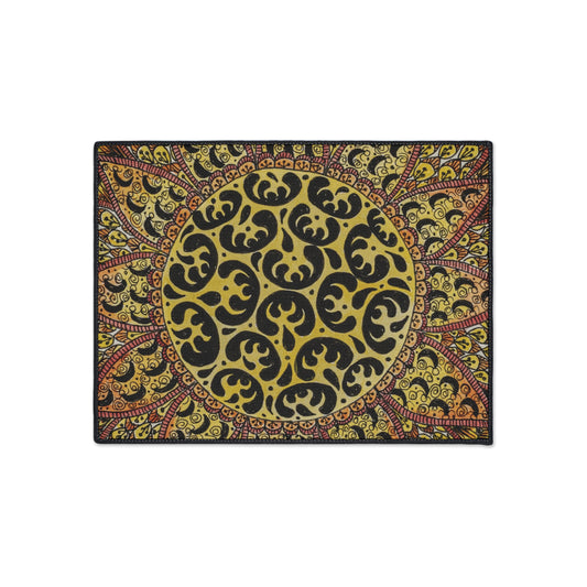 Zentangle Sun -Heavy Duty Floor Mat