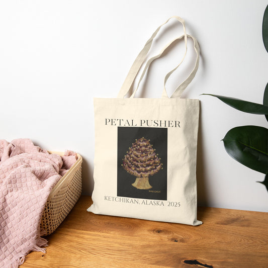 Mushie AK -Neutral Canvas Tote Bag