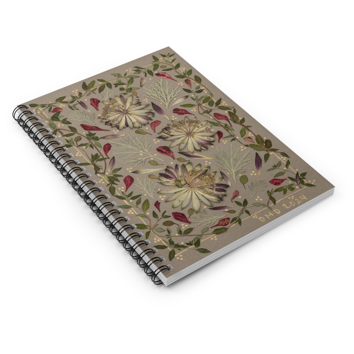 Earthy Botanicals -Spiral Notebook - Ruled Line
