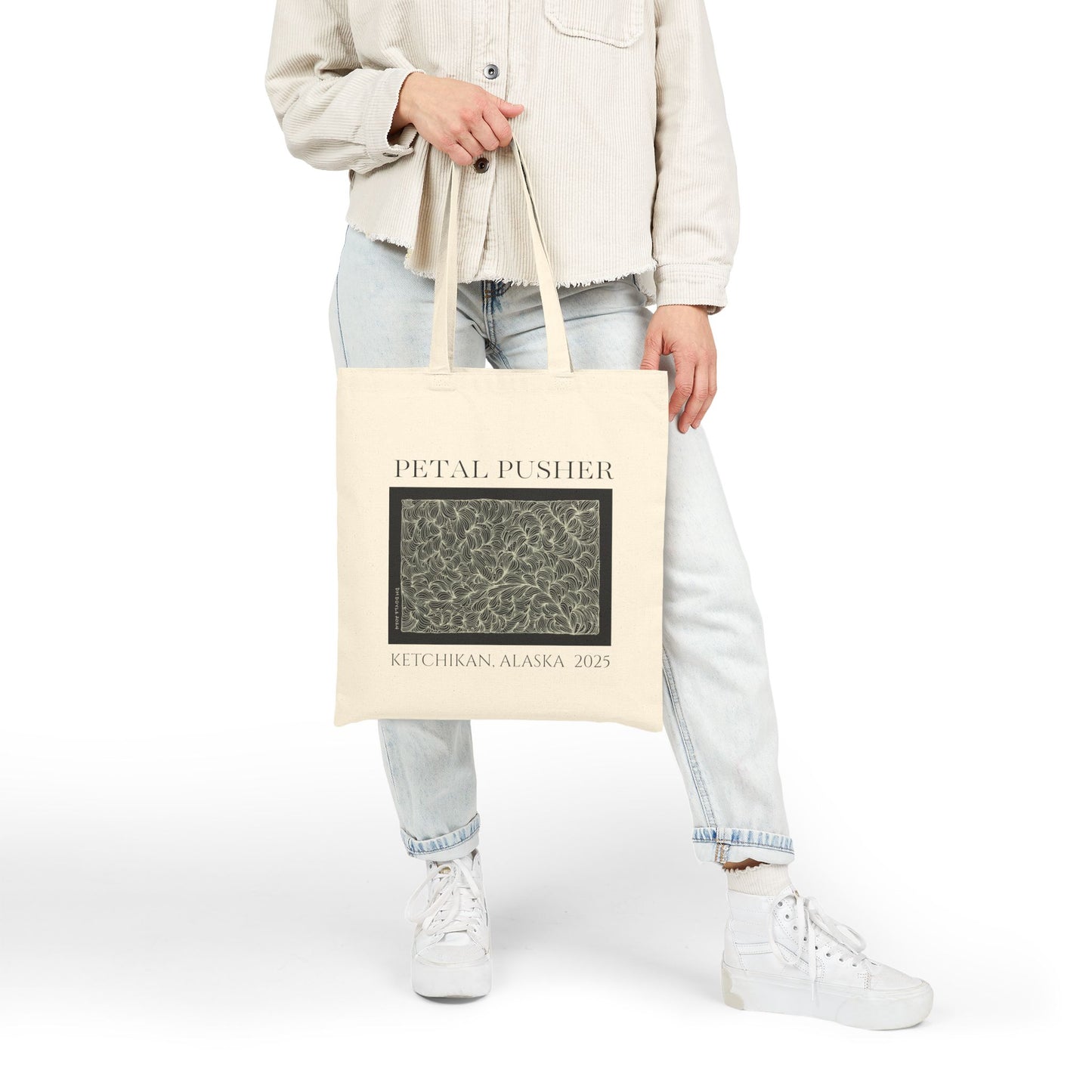 Zentangle Illusions AK -Canvas Tote Bag