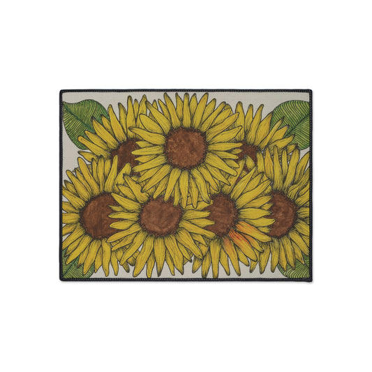 Sunflower Fields - Heavy Duty Floor Mat