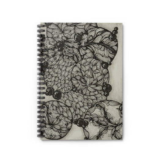 Zenny Abstract -Spiral Notebook - Ruled Line