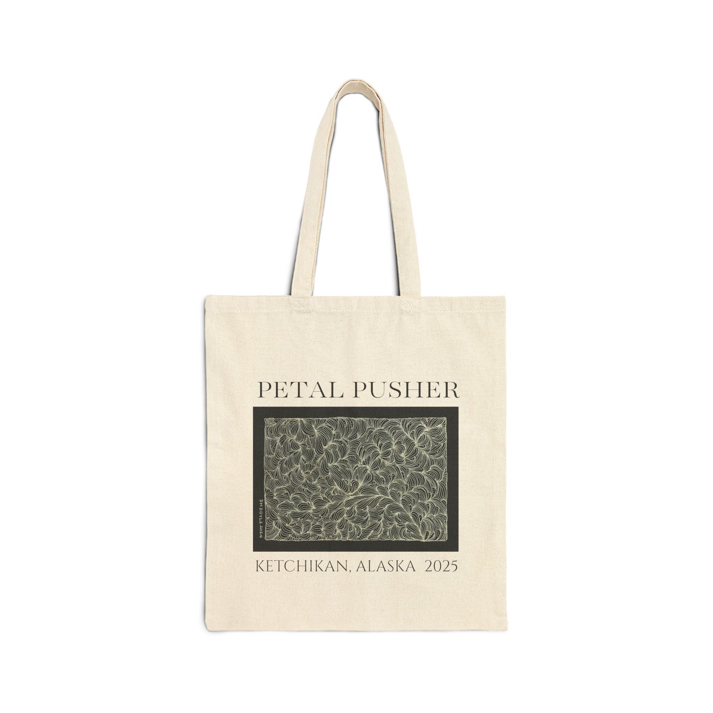 Zentangle Illusions AK -Canvas Tote Bag