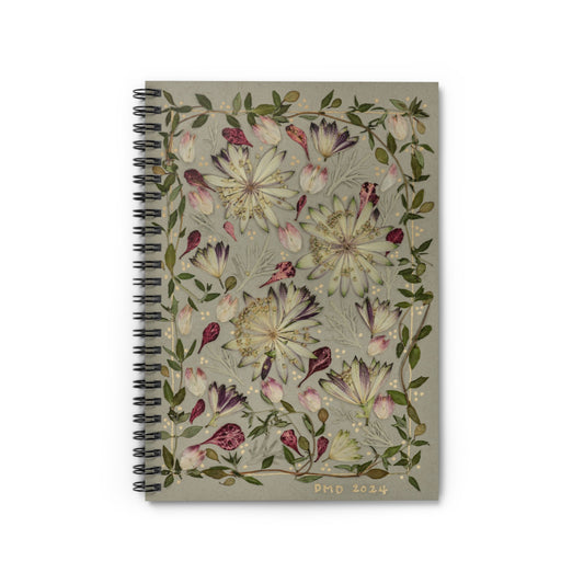 Earthy Petals -Spiral Notebook - Ruled Line