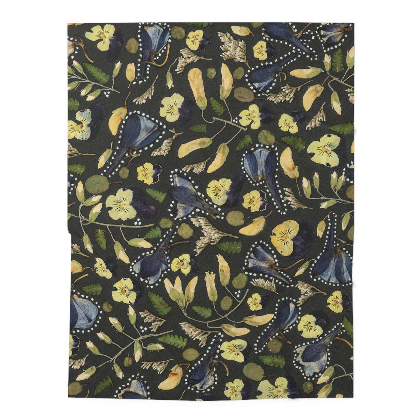 Fields of Blue & Gold -Baby Swaddle Blanket