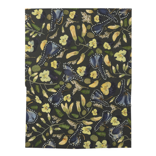 Fields of Blue & Gold -Baby Swaddle Blanket