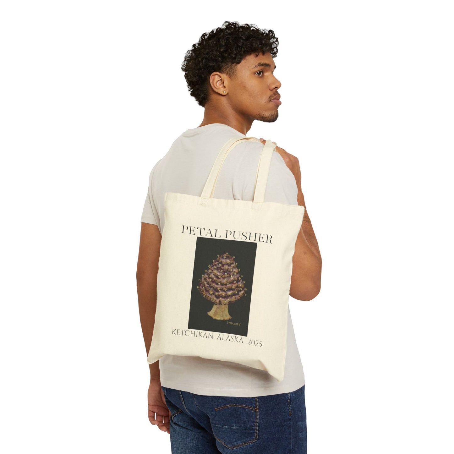 Mushie AK -Neutral Canvas Tote Bag