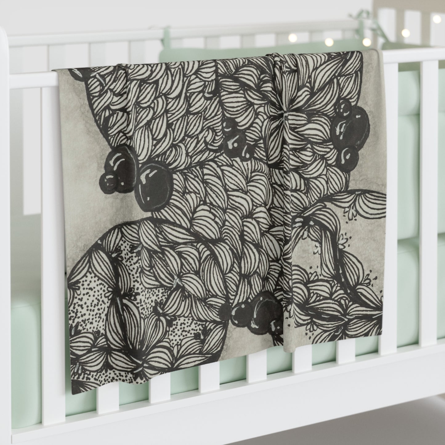 Zentangle Dreamscape -Baby Swaddle Blanket