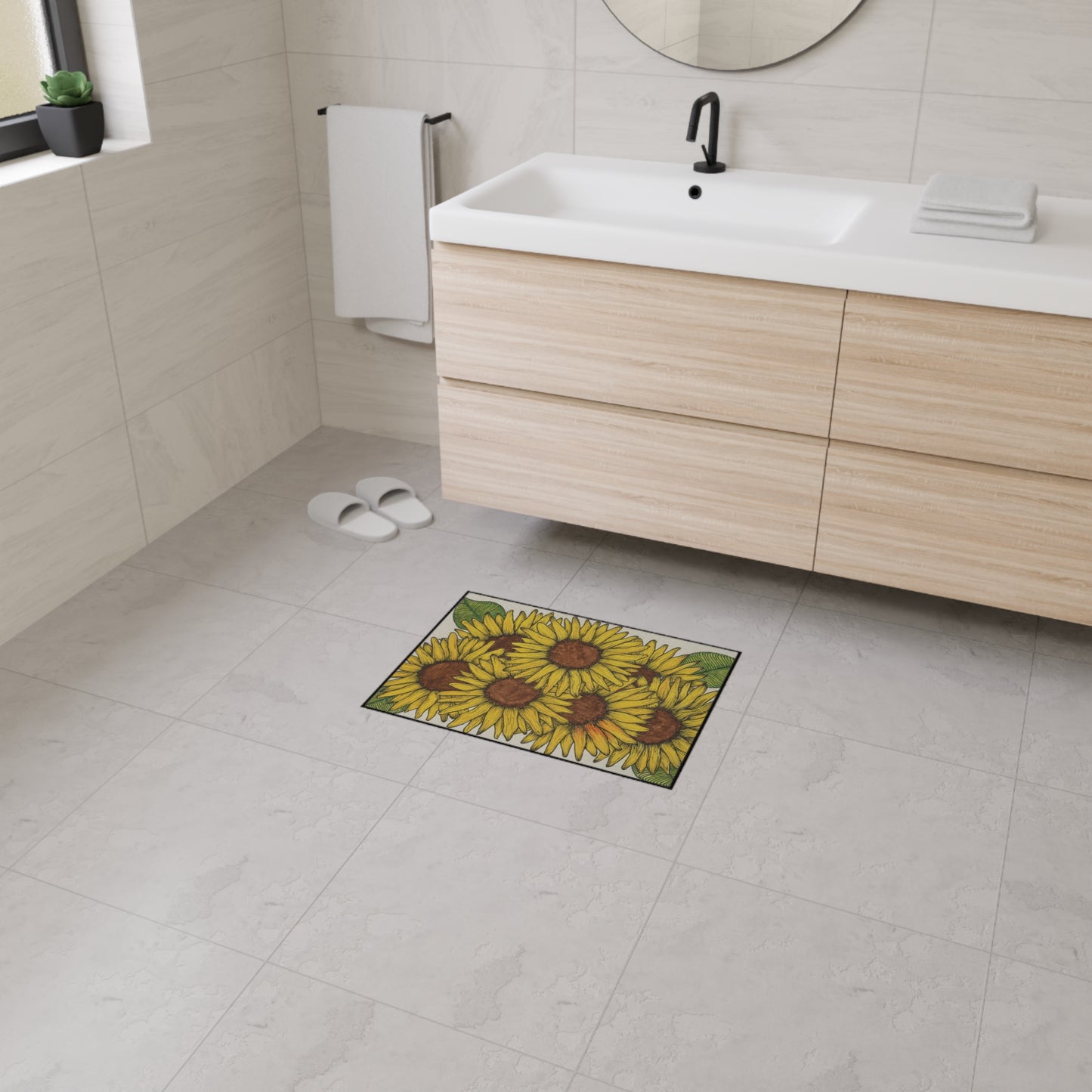 Sunflower Fields - Heavy Duty Floor Mat