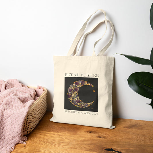 Botanical Moondrop AK -Neutral Canvas Tote Bag