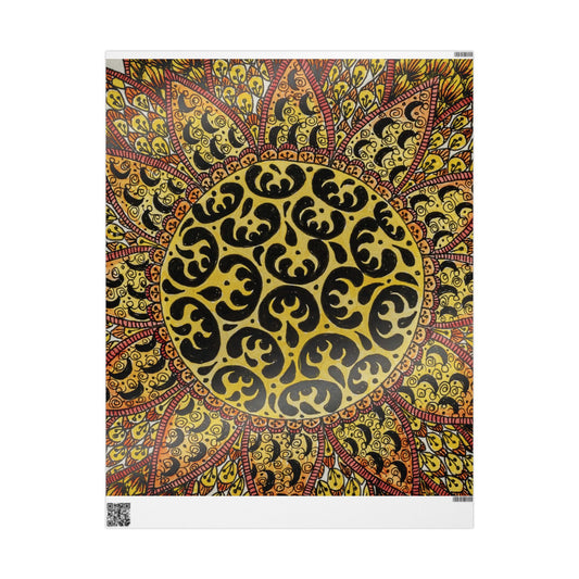 Zentangle Sun -Wrapping Paper