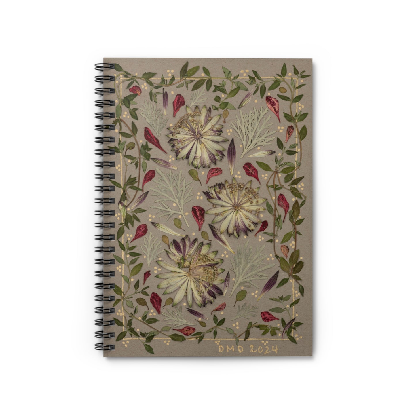 Earthy Botanicals -Spiral Notebook - Ruled Line