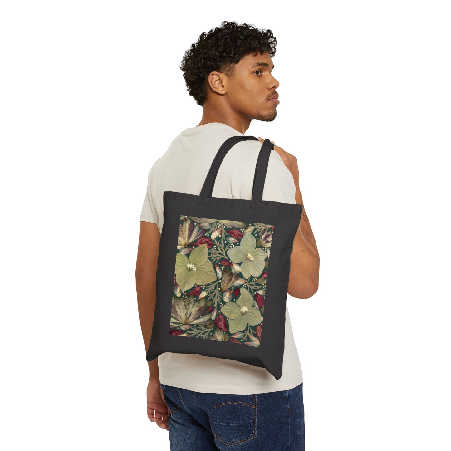 Green & Serene Canvas Tote Bag