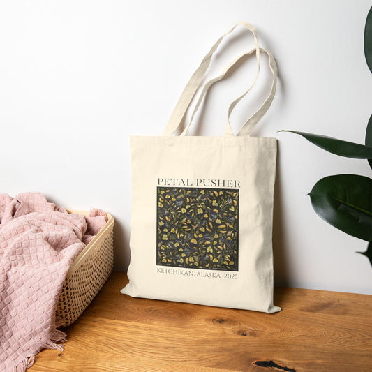 Fields of Blue & Gold AK -Neutral Canvas Tote Bag